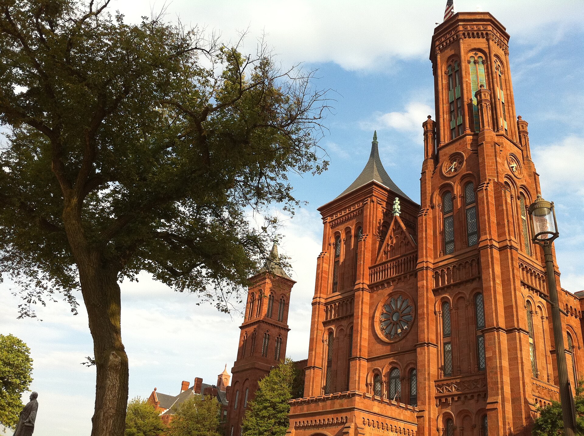The Smithsonian Castle in Washington, DC